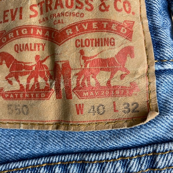 Vintage Levi’s 550 relaxed fit light wash 80s VTG - Picture 11 of 12